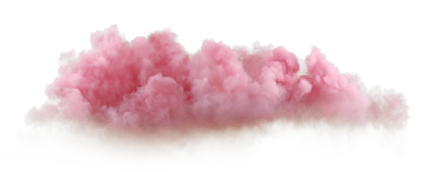 Softness evening clouds atmosphere on transparent backgrounds 3d rendering file png