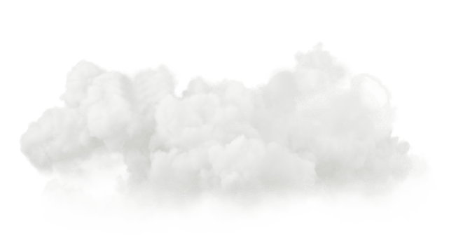 Fluffy heaven dream clouds cutout backgrounds 3d render png