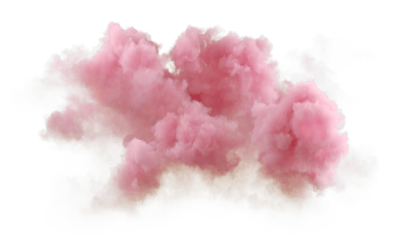 Sunset atmosphere clouds softness shapes isolated on transparent backgrounds 3d illustration png