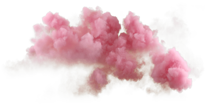 Pastel sunset clouds flow freedom shapes 3d render png