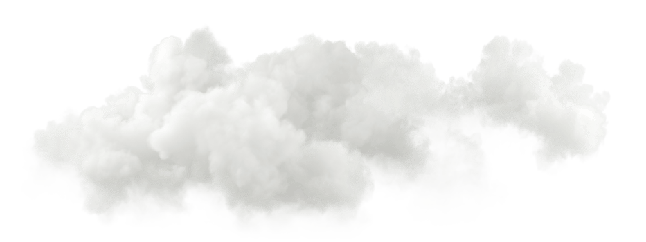 Clip art white clouds flowing isolate backgrounds 3d rendering png
