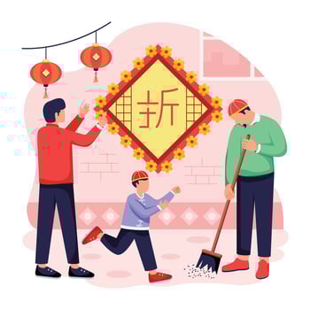 Depicting New Year Celebration vector