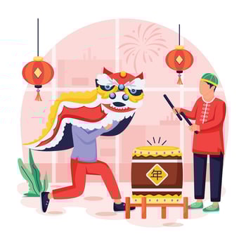 Depicting New Year Celebration vector