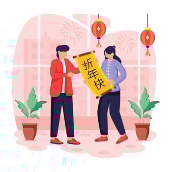 Depicting New Year Celebration vector