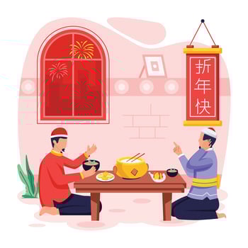 Depicting New Year Celebration vector