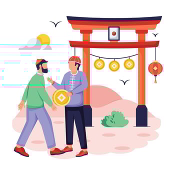 Depicting New Year Celebration vector