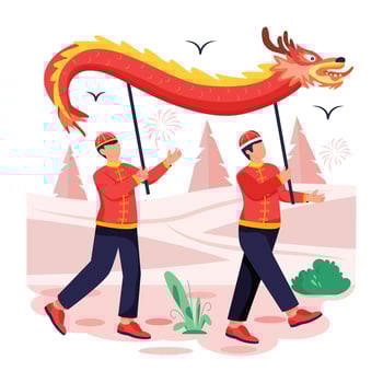Depicting New Year Celebration vector