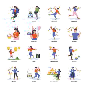 Depicting New Year Celebration vector