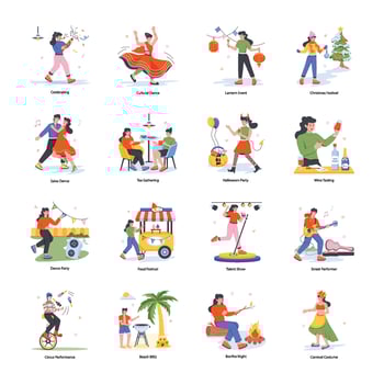 Depicting New Year Celebration vector