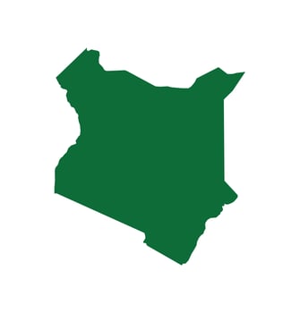 Map of Kenya. Kenya Map on white background. vector