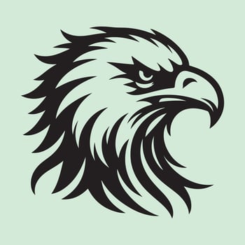 Eagle silhouette illustration vector