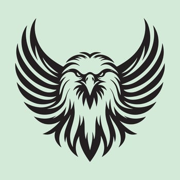 Eagle silhouette illustration vector