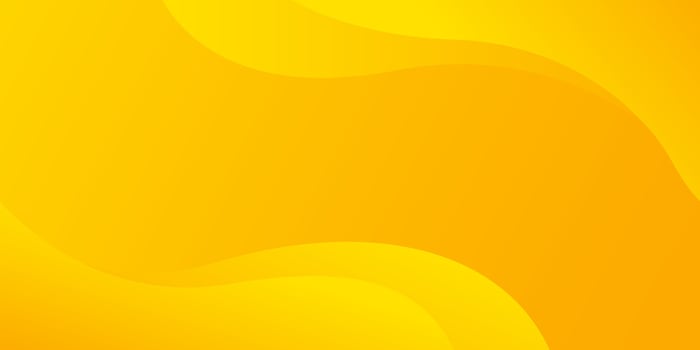 Bright yellow dynamic abstract background. Modern lemon orange color. Fresh template banner for web, pages, sales, events, holidays, parties, and falling. waving shapes with soft shadow vector