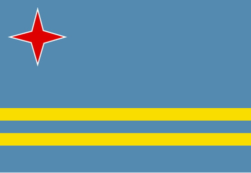 Aruba flag illustrator country flags vector