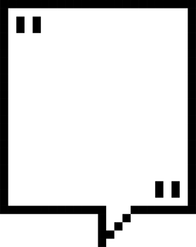 8bit retro game pixel speech bubble balloon icon sticker memo keyword planner text box banner png