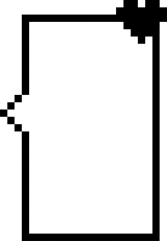 8bit retro game pixel speech bubble balloon icon sticker memo keyword planner text box banner png