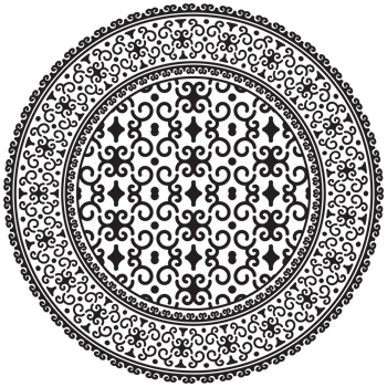 Ethnic mandala. Mandala floral ornamental circular pattern. Ethnic seamless round pattern. Vintage tribal ornament. Classic antique luxury element. Decorative for textile, fabric, rug, tattoo. png