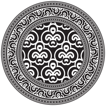 Ethnic mandala. Mandala floral ornamental circular pattern. Ethnic seamless round pattern. Vintage tribal ornament. Classic antique luxury element. Decorative for textile, fabric, rug, tattoo. png