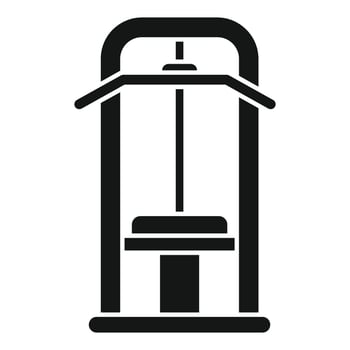 Classic british red telephone box icon vector