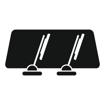 Black silhouette of percussion synthesizer pads icon vector