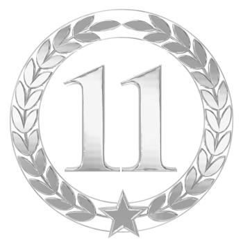 Anniversary Number 11 Silver png