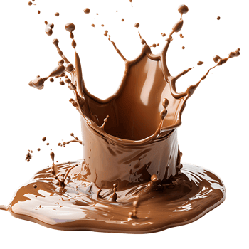 Chocolate Milk Splash on Transparent Background png