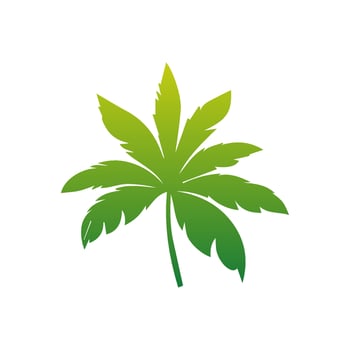 Green leaf icon. Elements design for natural, eco, vegan, bio labels vector