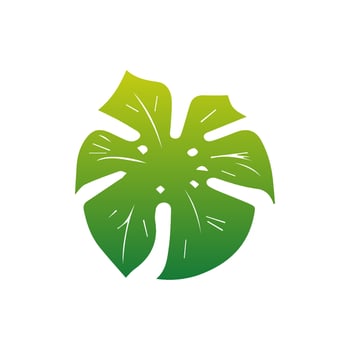 Green leaf icon. Elements design for natural, eco, vegan, bio labels vector