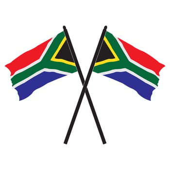 South Africa flag icon vector