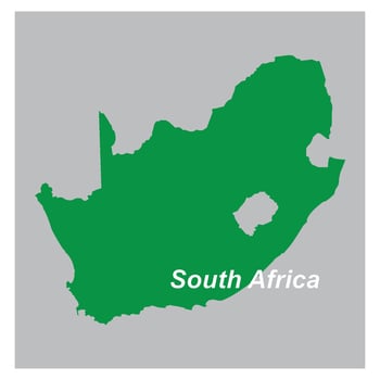 South Africa map icon vector