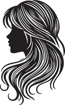 girl hair style Illustration vector