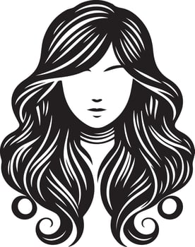 girl hair style Illustration vector