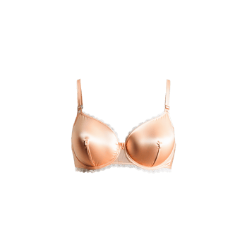 Soft Peach Microfiber Bra A soft peach microfiber bra with a delicate feminine color offering png