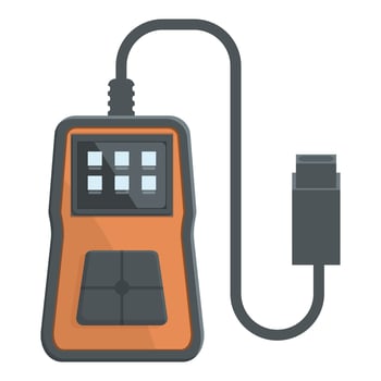 Cartoon of a portable solar charger vector