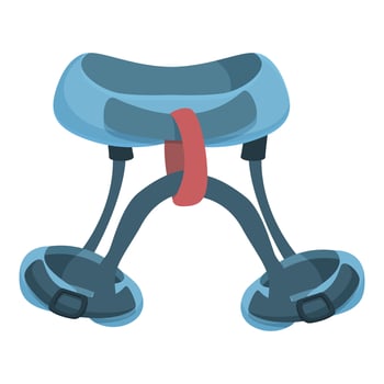 Cartoon bipedal robot walker illustration vector