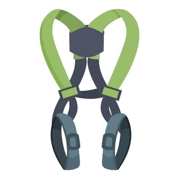 illustration of a safety harness vector