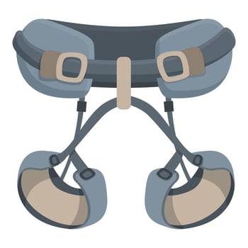 image of a stylized climbing harness, perfect for outdoor adventure themes vector