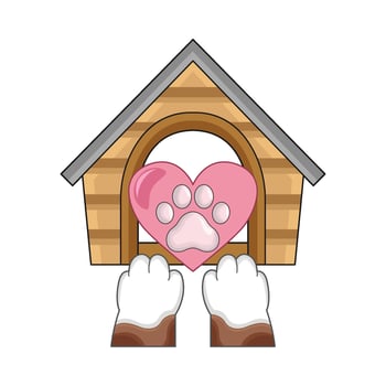 illustration of pet care vector