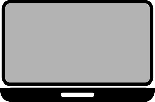 icon laptop. a simple design laptop vector