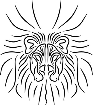 hand drawing Illustration of an animal vector