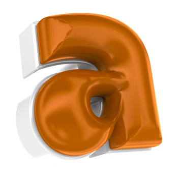 Chocolate alphabet font a 3d render png