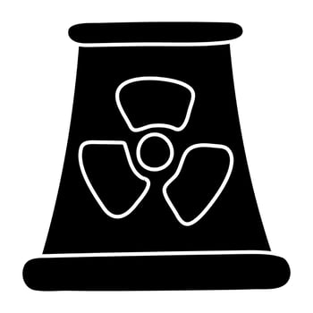 Perfect design icon of nuclear plant vector
