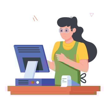 Occupations Flat Character Icons vector