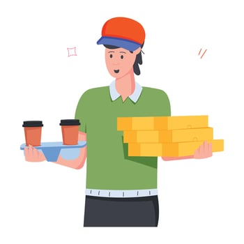 Occupations Flat Character Icons vector