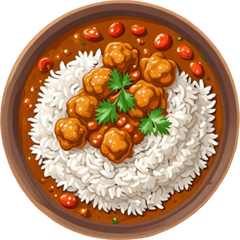Indian Food Talley Curry With Rice png