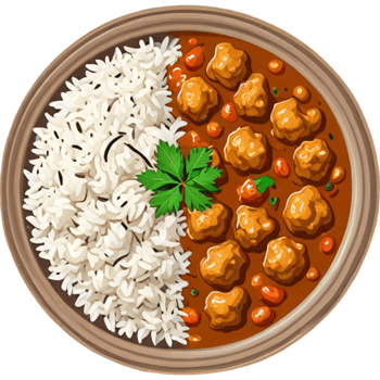 Indian Food Talley Curry With Rice png