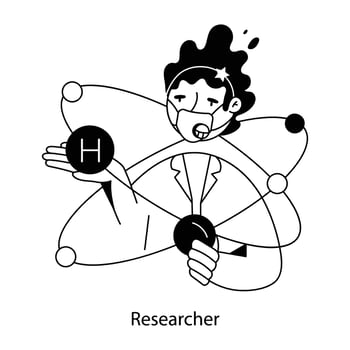 Biotechnology Hand Drawn Mini Illustrations vector