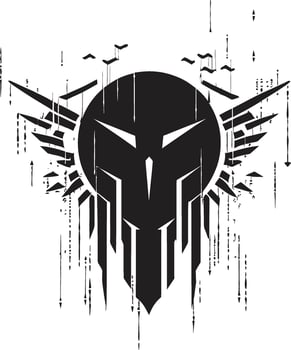 Cyber Clandestine Stealthy Digital Thief Graphic Ghostly Grafter Black Cyber Thief Icon vector
