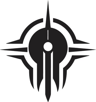 Binary Bandit Stealthy Cyber Thief Design Cybernetic Visage Robot Face Icon vector