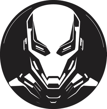 Cybernetic Crusader Futuristic Robot Face Robotic Revelation Cyberrobot vector